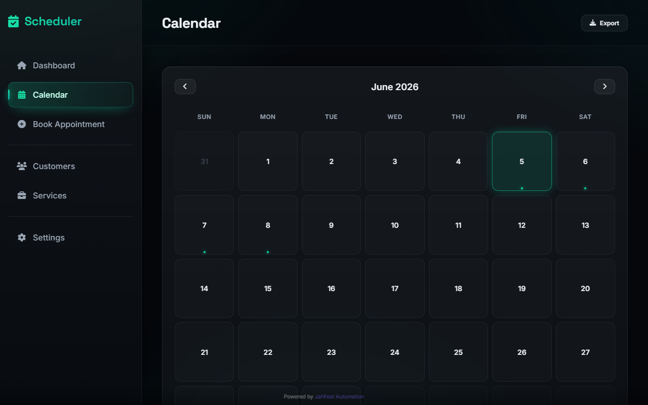 Calendar view